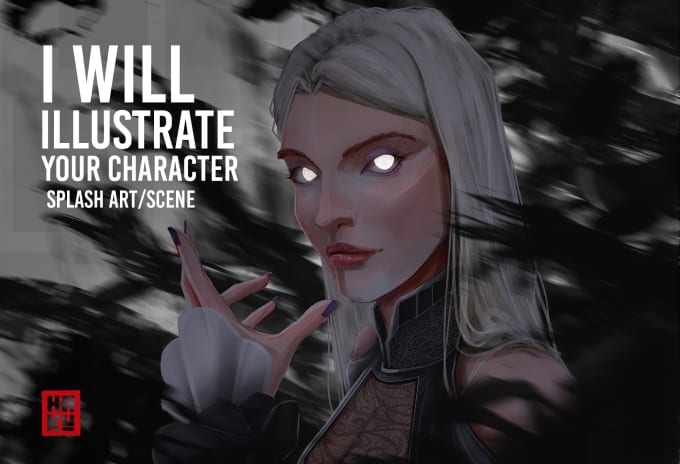 Gig Preview - Illustrate your character, splash art, scene