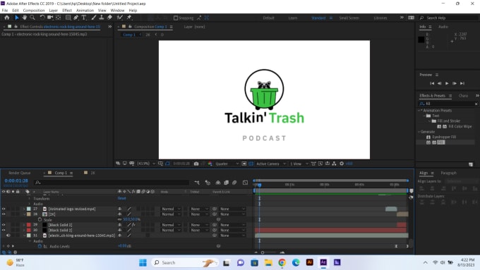 Gig Preview - Create custom logo animation