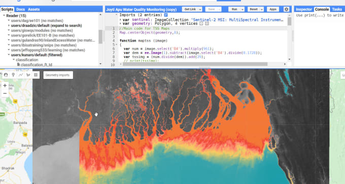 Gig Preview - Create google earth engine code for remote sensing analysis