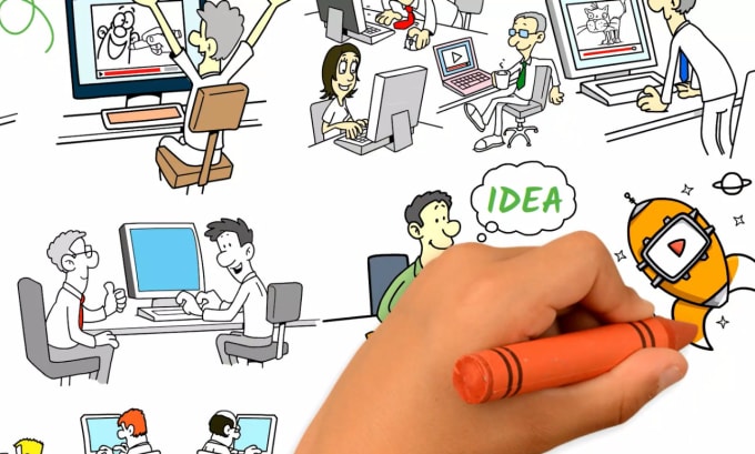 Gig Preview - Create a captivating whiteboard animated explainer video