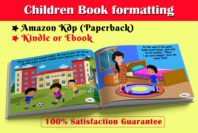 Bestseller - format children book for amazon kdp, children book formatting for kindle