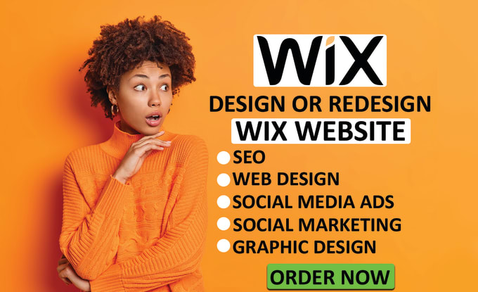 Gig Preview - Design wix website, wix website redesign and professionally build wix website