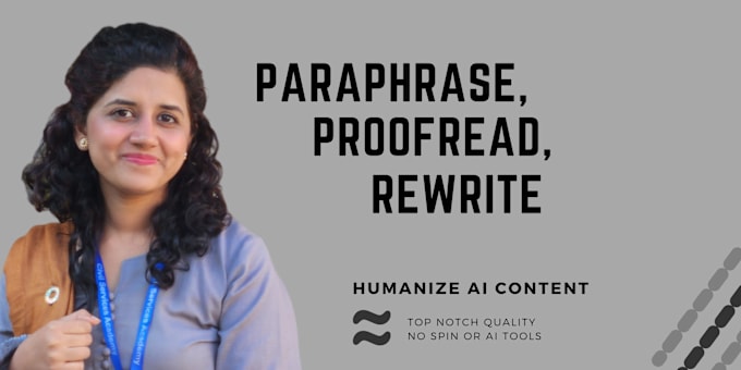 Bestseller - paraphrase, proofread, rewrite to humanize ai content