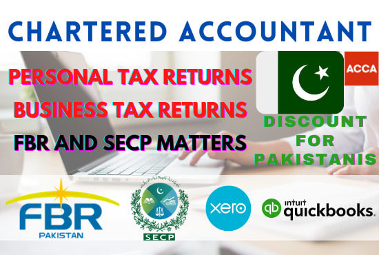 Gig Preview - Do pakistani tax returns for fbr and secp