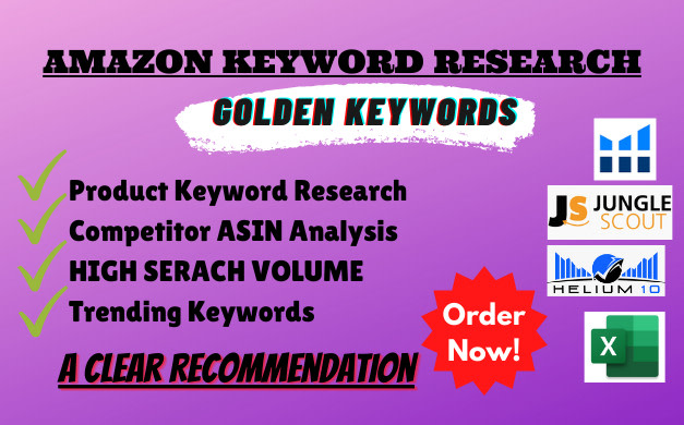 Gig Preview - Do amazon keyword research or competitor analysis