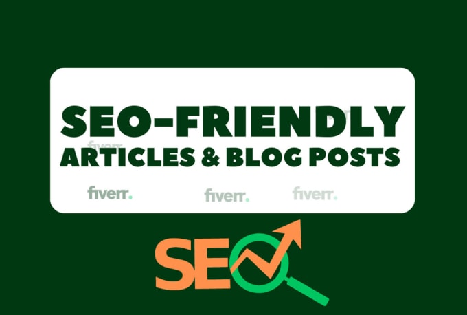 Gig Preview - Do SEO articles or blog posts writing for you