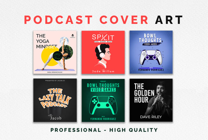 Gig Preview - Design amazing podcast cover artwork and logo