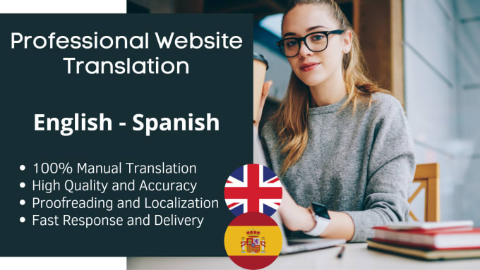 Gig Preview - Translate your website from english to spanish and vice versa