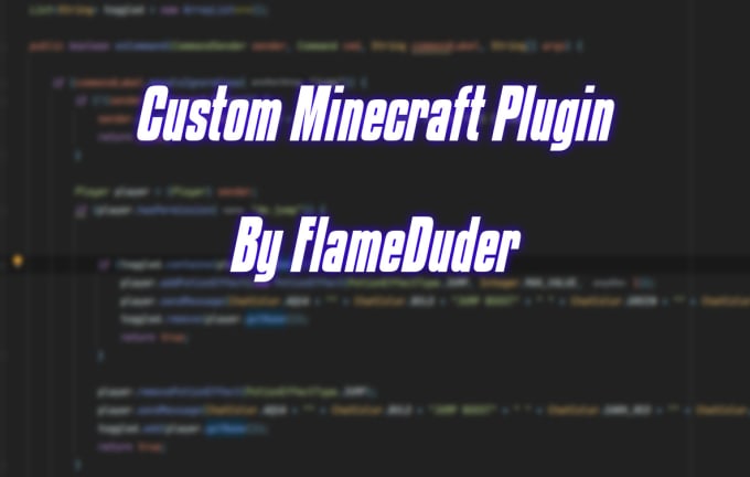 Gig Preview - Code a custom minecraft plugin