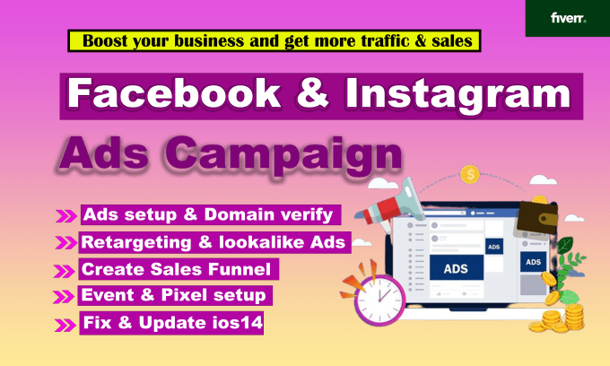 Gig Preview - Be your facebook ads campaign manager to run fb ads