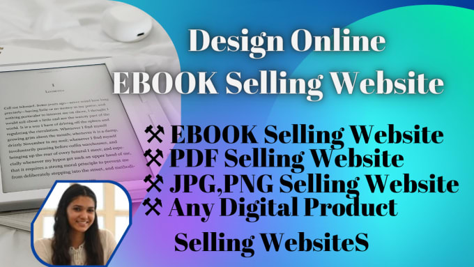 Bestseller - design an attractive ebook selling website or digital product selling website