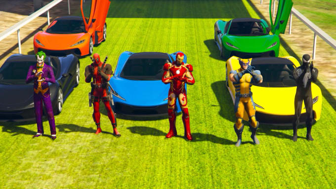 Gig Preview - Create gta 5 superhero ragdoll and racing videos