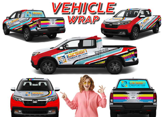 Gig Preview - Make an eye catching car, van, and any vehicle wrap design