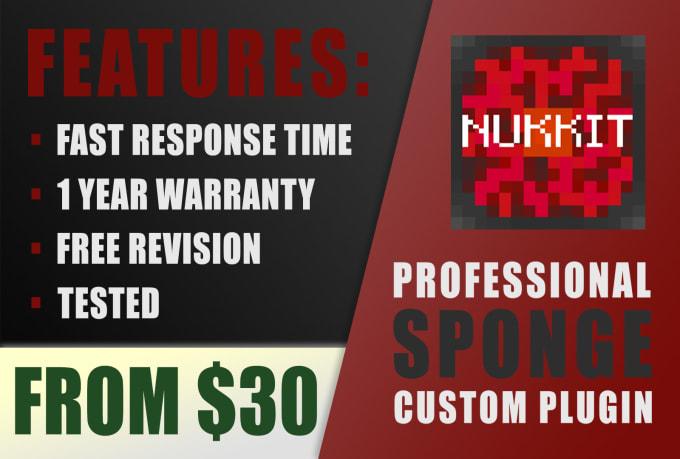 Gig Preview - Code a custom minecraft nukkit plugin for you