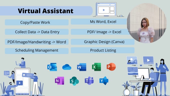 Gig Preview - Be your perfect personal virtual assistant with data entry