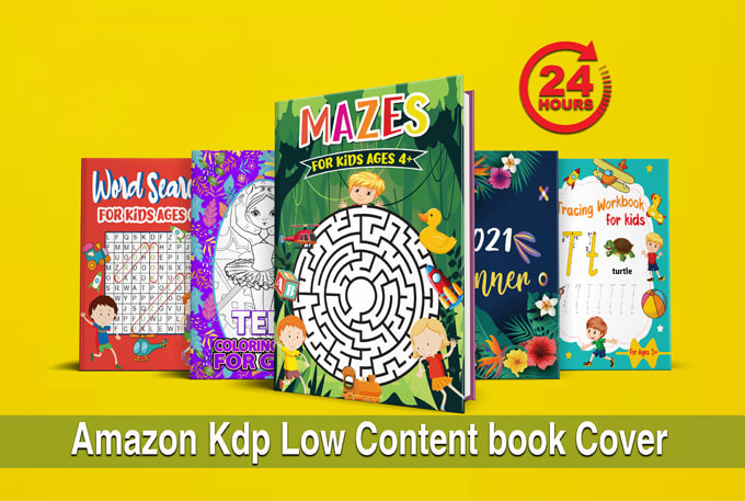 Gig Preview - Design your kdp low content,amazon kdp book cover