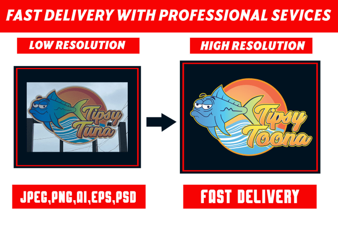 Gig Preview - Do vector tracing, redraw logo, convert image to vector