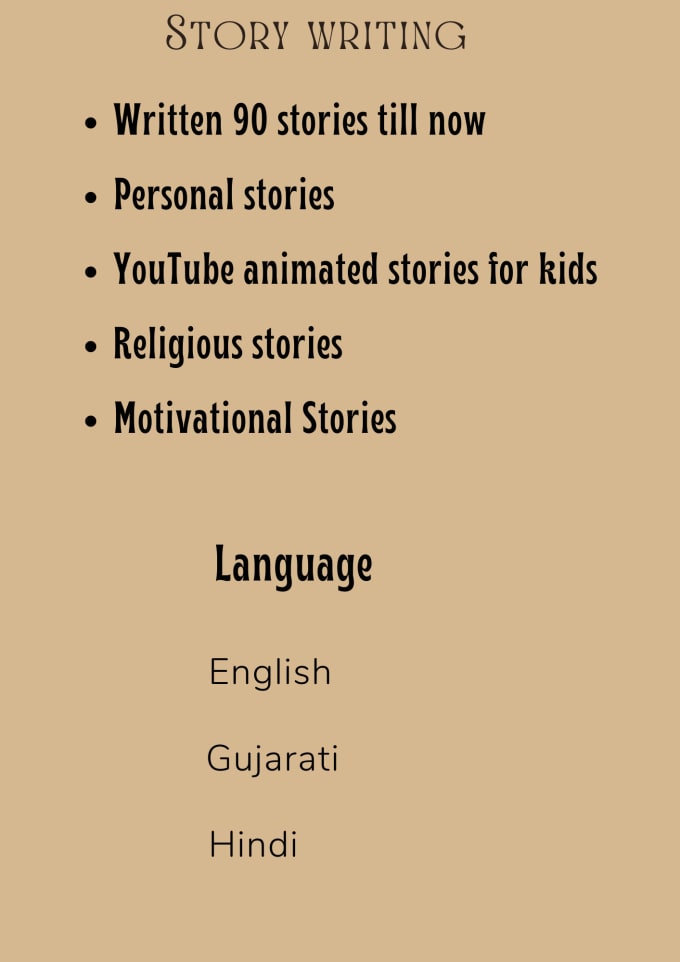 Bestseller - write creative stories in hindi, english and gujarati