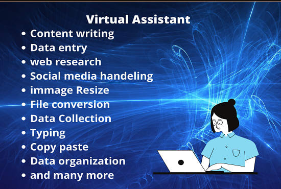 Gig Preview - Be your virtual assistant, for hours