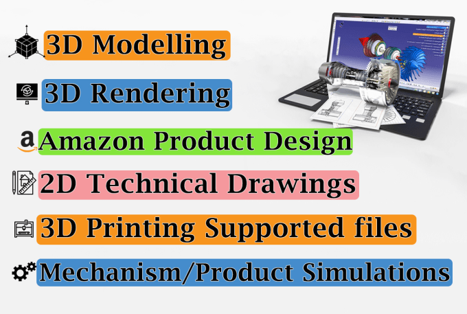 Gig Preview - Do 3d cad modeling, mechanical design, industrial product design and drawings