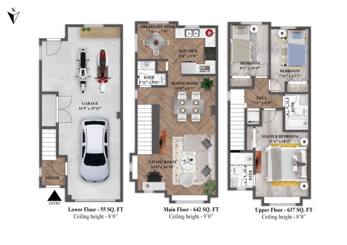 Gig Preview - Do 2d colored floor plan from matterport