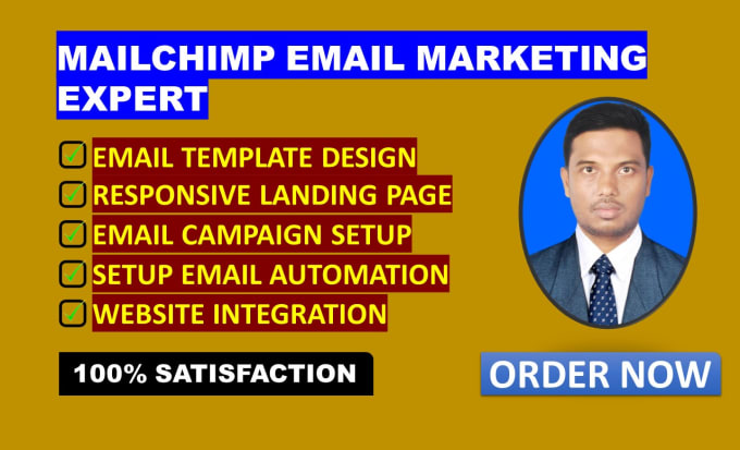 Bestseller - do mailchimp email marketing campaign and design email template or newsletter