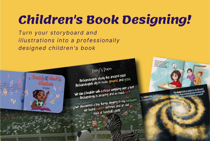 Gig Preview - Do appealing children book formatting in adobe indesign