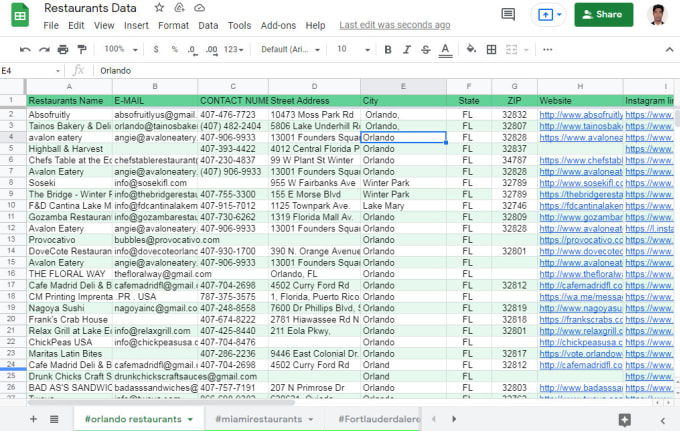 Gig Preview - Do excel google sheet specialist and b2b leads perfect man