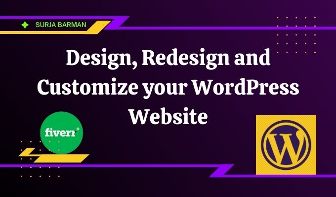 Gig Preview - Design, redesign and customize your full wordpress website