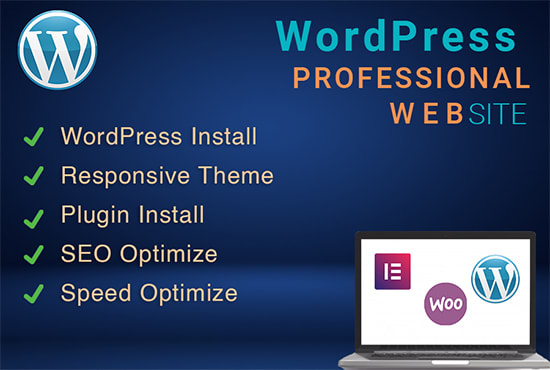 Gig Preview - Create your responsive wordpress website using elementor pro