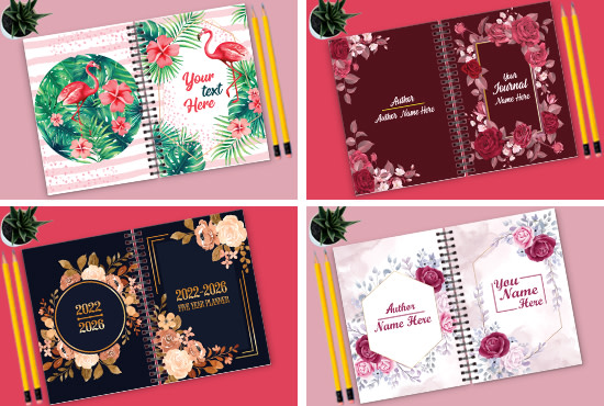 Bestseller - design a unique notebook cover, journal, planner and pages for KDP