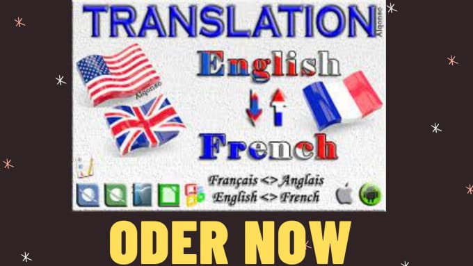 Bestseller - translate any text from english or french to the other