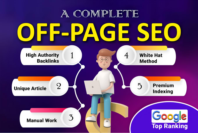 Gig Preview - Monthly off page SEO service with white hat authority backlinks link building