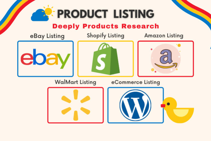 Gig Preview - Do amazon, ebay, shopify and walmart product listing research