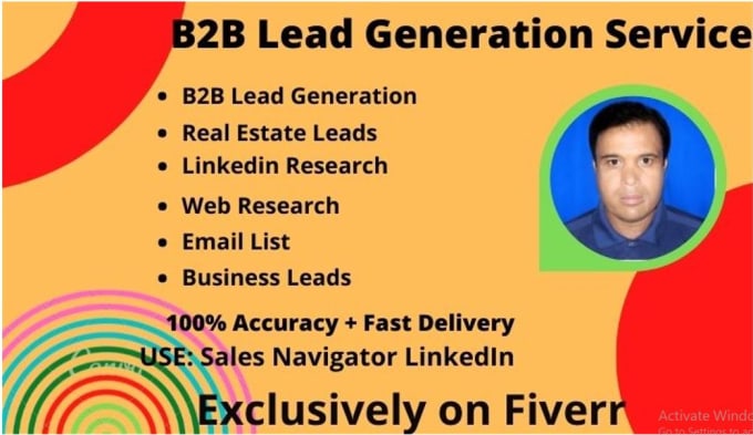 Gig Preview - Do lead generation usage sales navigator linkedin