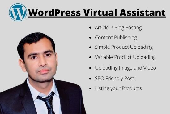 Gig Preview - Upload content on wordpress website as virtual assistant