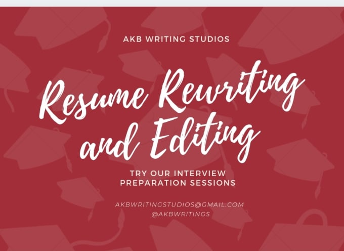 Gig Preview - Edit and revamp your existing resume