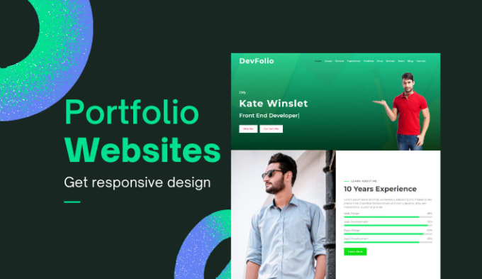 Gig Preview - Design  personal portfolio website