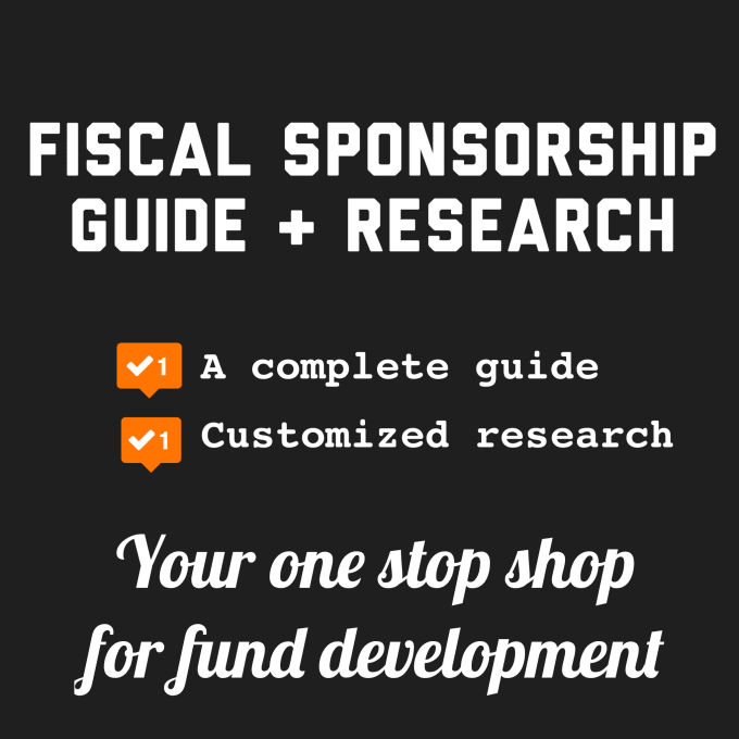 Gig Preview - Help you understand the fiscal sponsor process