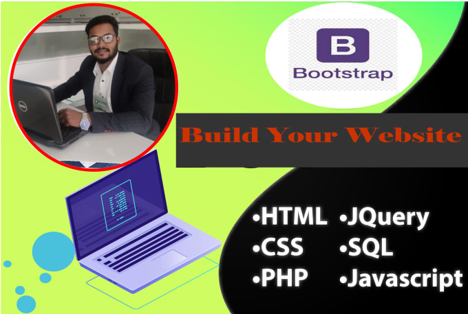 Gig Preview - Do website development with HTML, CSS, js, PHP, bootstrap