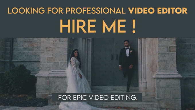 Gig Preview - Do breathtaking wedding video and photo editing