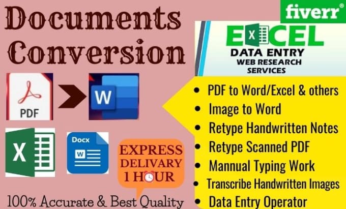 Bestseller - serve accurate excel data entry,copy past,web research, document conversion