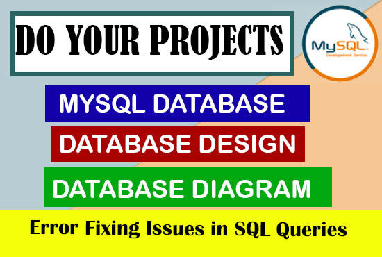 Gig Preview - Do projects of mysql database sql complex sql queries