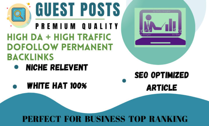 Gig Preview - Do high quality premium guest posts with dofollow backlinks