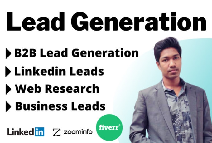 Gig Preview - Do targeted b2b lead generation and linkedin lead generation