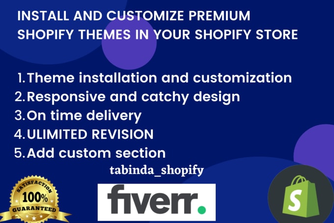 Gig Preview - Professionally install your shopify theme for a stunning store