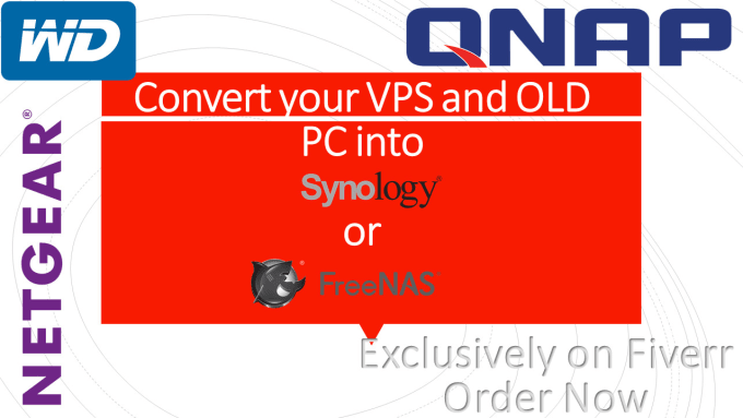 Gig Preview - Be your tech for synology, freenas wd emc and other storages