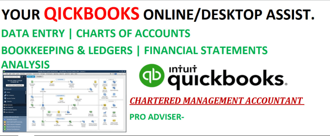 Gig Preview - Do quickbooks bookkeeping online and financial statements