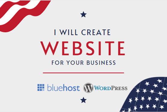 Gig Preview - Create a wordpress website using bluehost