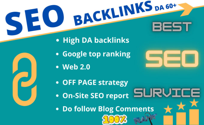 Gig Preview - Rank your website on google with high quality SEO backlinks services